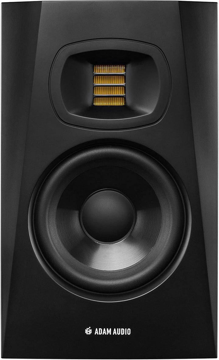 ADAM Audio T5V Studiomonitor für Aufnahmen, Mischungen und Mastering in Studioqualität, Schwarz, T5V