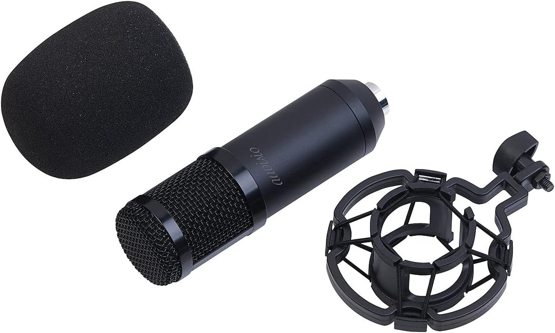 auvisio Mikro: Profi-USB-Kondensator-Mikrofon mit Popschutz und Tischhalterung (Mikrofon Ständer, Mi