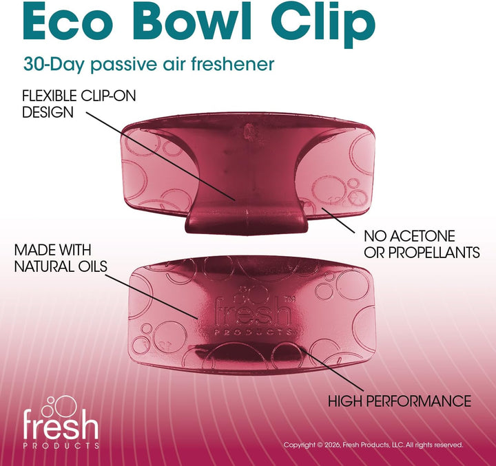 Fre-Pro by Fresh - Bowl Clip Lufterfrischer für Toiletten, Spiced Apple, Box mit 12 Stück, Spiced Ap