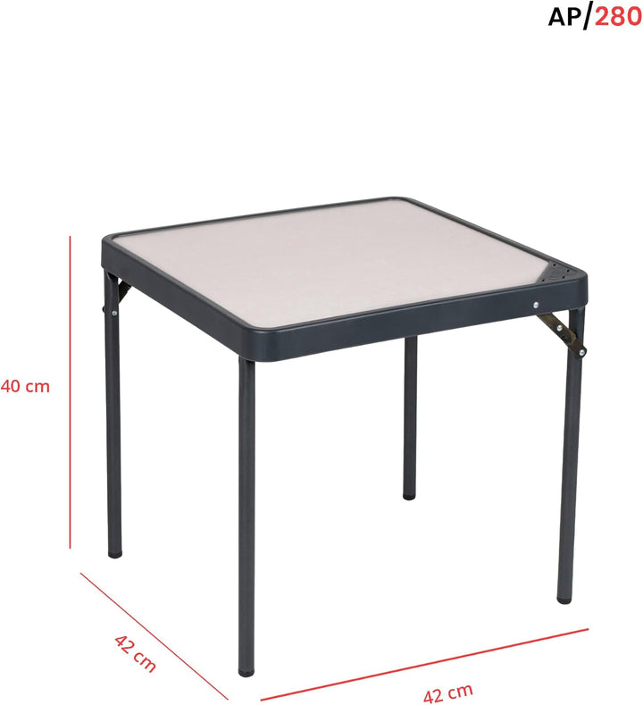 Crespo AP Crespo-Table-AP-280-42,5 x 42,5 cm (89), schwarz