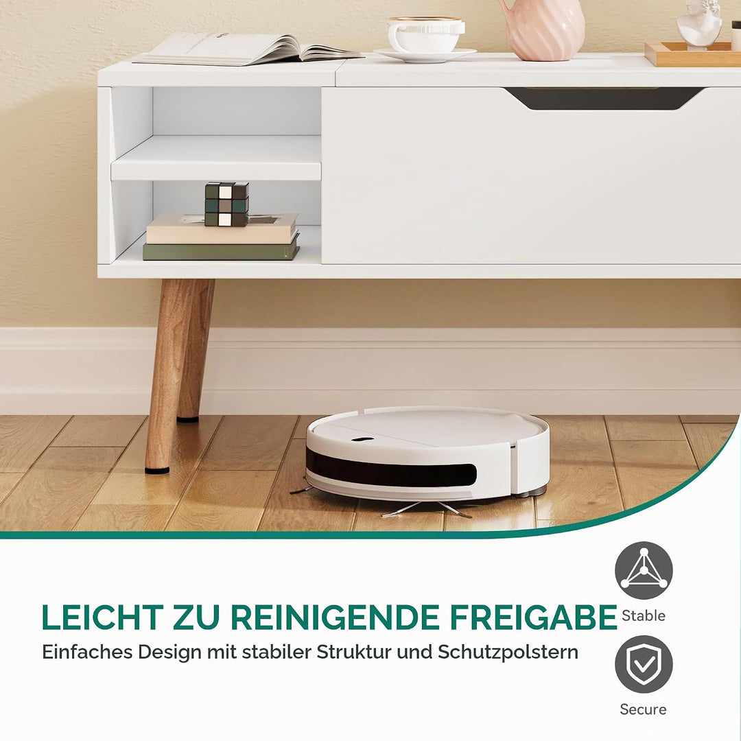 YITAHOME Couchtisch mit Anhebbarer Platte und Verstecktem Fach, verstellbare Ablagefläche, Federhebe