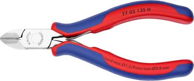 Knipex Elektronik-Seitenschneider mit eingesetzter Hartmetallschneide mit Mehrkomponenten-Hüllen 135