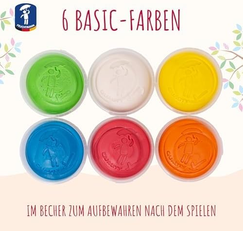 Feuchtmann MEINE LIEBLINGSKNETE Edu Edition Blau | 500g Kinderknete Einzeldose | glutenfreie Spielkn