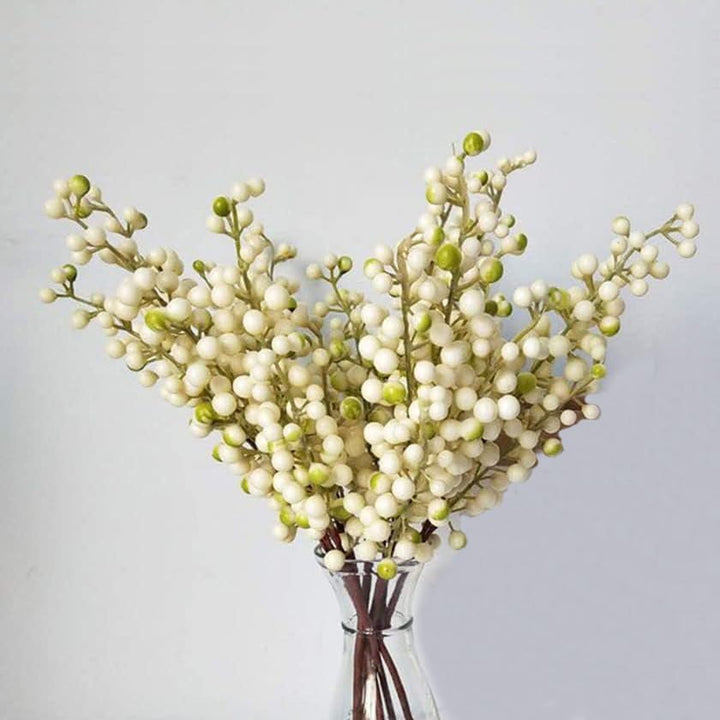 Künstliche Beeren, künstliche Beeren, Burgunderbeere, (20 Stück, je 30,5 cm), künstliche Beeren Stie