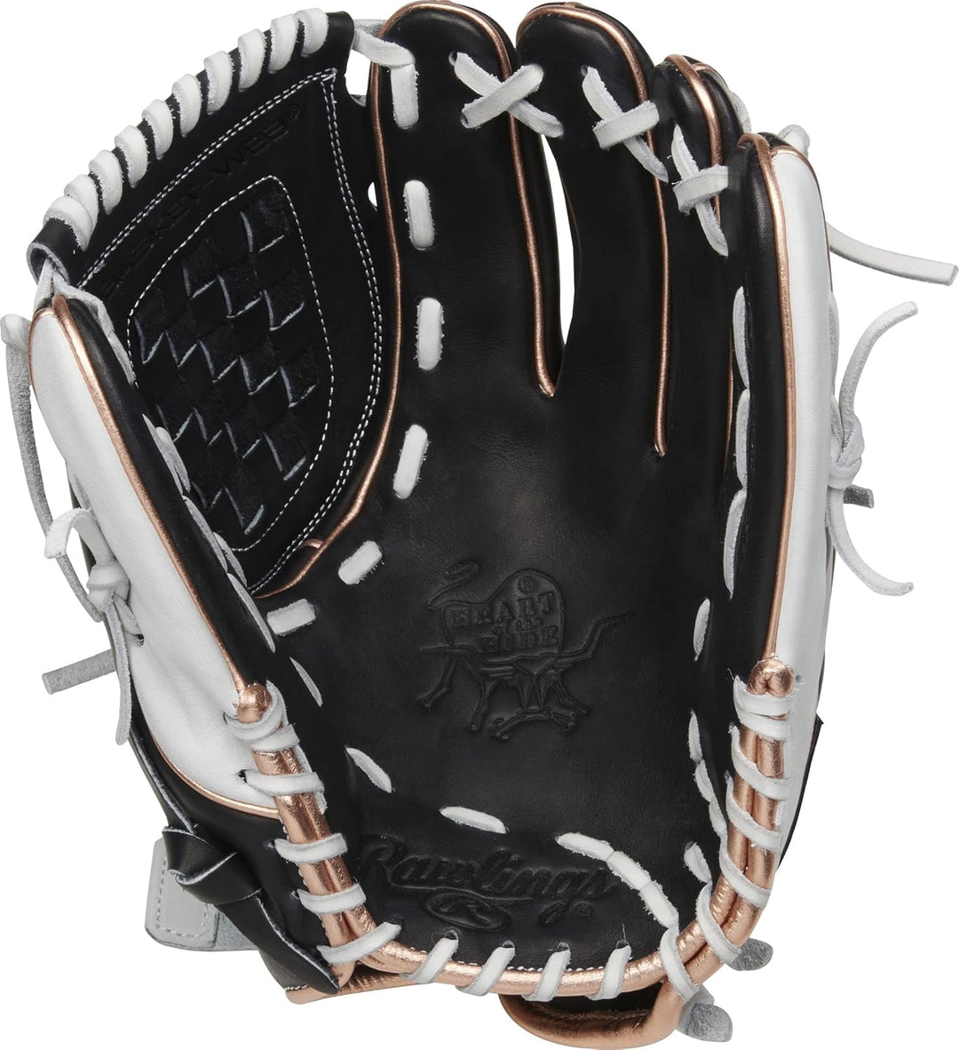 Rawlings Heart of The Hide Baseball-Handschuh-Serie Rechte Hand Wurf Infield 12 - Basket Web - Schwa