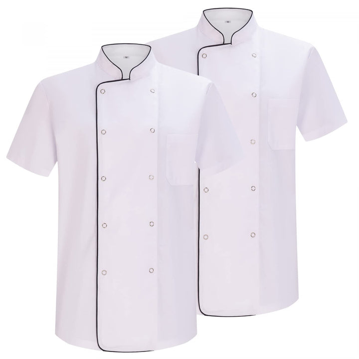 MISEMIYA - Pack 2 Einheiten -KOCHJACKEN Herr MIT REFORMIERTER KNOPF - Ref.8421B 3XL Kochjacken 6821b