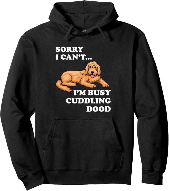 Fleissig kuschelnder Doodle Ironic Goldendoodle Pullover Hoodie
