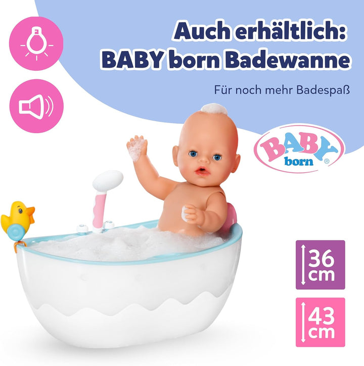 Zapf Creation 832707 BABY born Bath Waschtisch- interaktiver Puppenwaschtisch mit Licht- und Soundfu