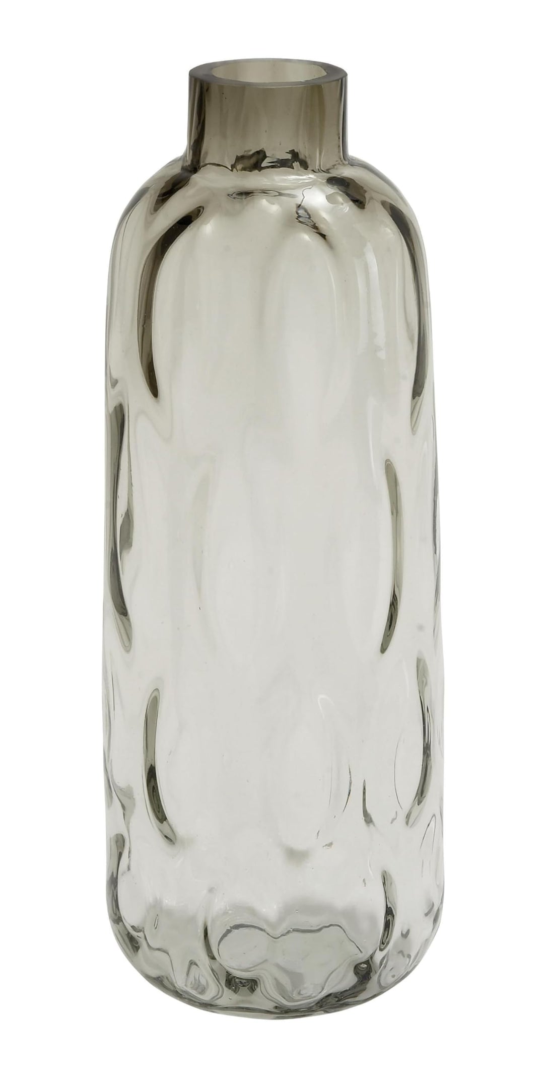Deco 79 Glas Vase 17,8 cm W, 43,2 cm h-99834, Smoky Grau, 17,8 x 43,2 cm 7" x 17" Rauchgrau, 7" x 17