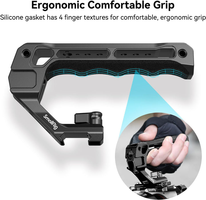 SMALLRIG NATO Top Handle, Griff mit NATO Schnellspanner für Kamerakäfig, universelles Video Rig mit