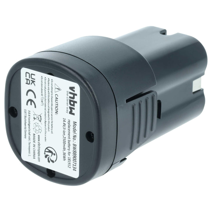 vhbw Akku kompatibel mit Kerbl 181891, PowerCut, FarmClipper 2, 181881 Schermaschine (2500 mAh, 14,4