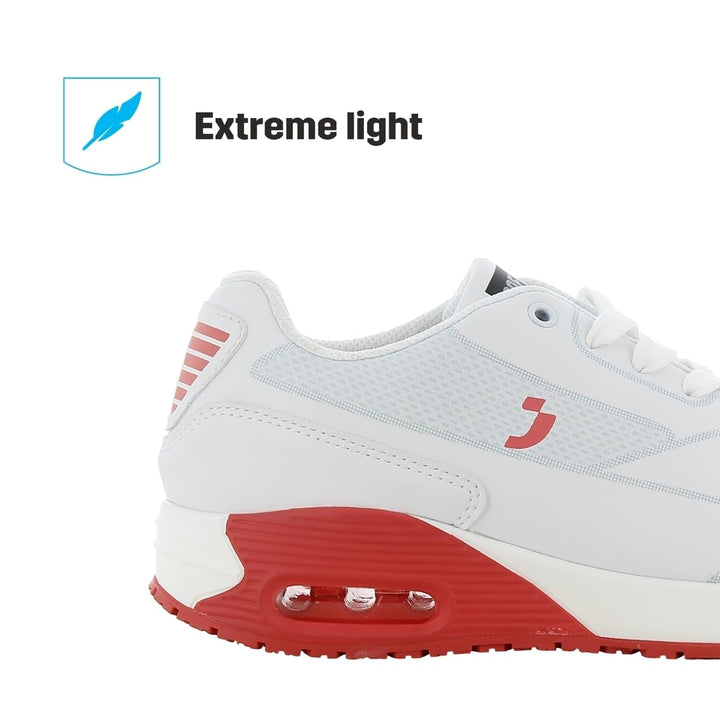 Oxypas elas4001fux ELA SRC Arbeits-Sneakers,White with Fuchsia,40 EU 40 EU Rosa, 40 EU Rosa