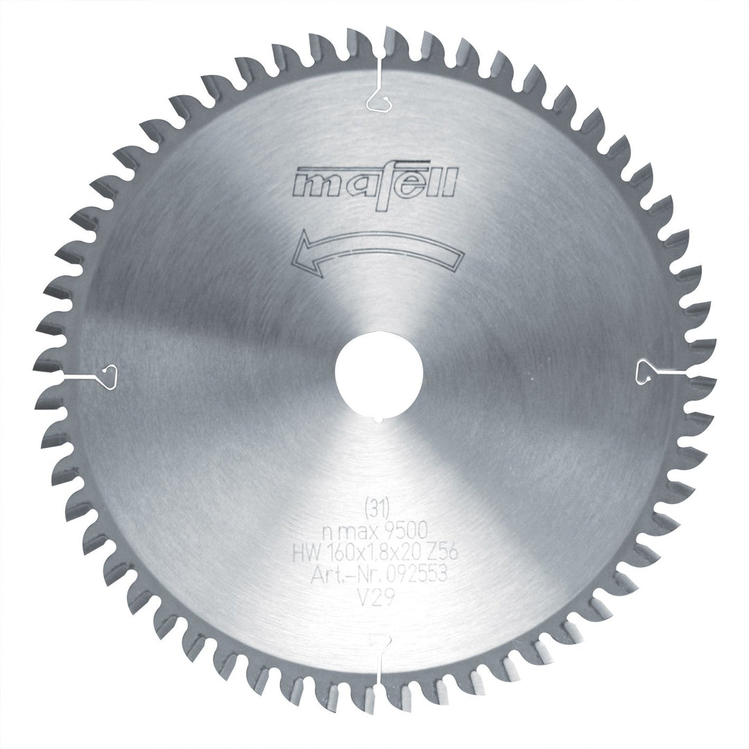 Mafell - hm-sägeblatt mafell 160 x 1,2/1,8 x 20 ??, z 56, fz/tz, für feinschnit