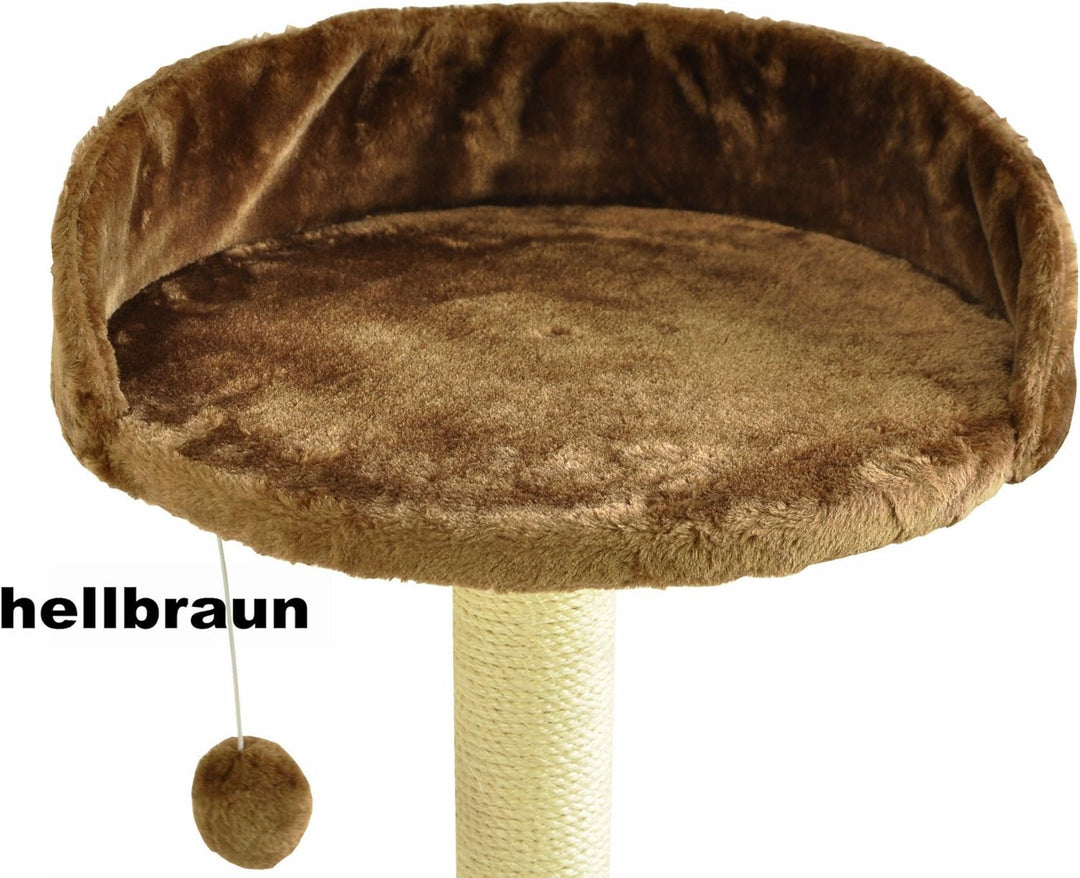 nanook Kratzbaum Liegeplatz Top für kräftige Katzen - Grösse XXL - 46 cm Ø - Hellbraun, Hellbraun