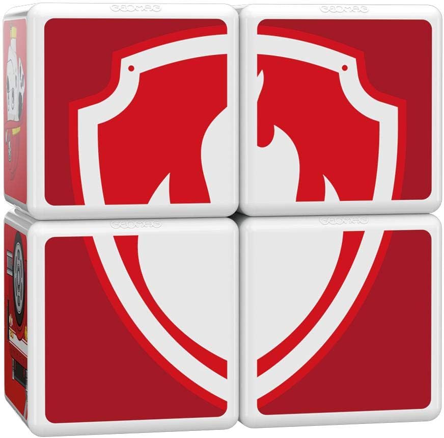 Geomag MagiCube PAW PATROL 080 Marshal's Fire Truck 5 Magnetwürfel für Konstruktionen, mehrfarbig