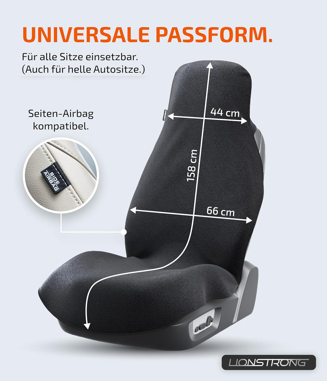 Autositzschoner Vordersitz universell kompatibel [WASSERDICHT] - Autositzbezüge Vordersitze - Sitzsc