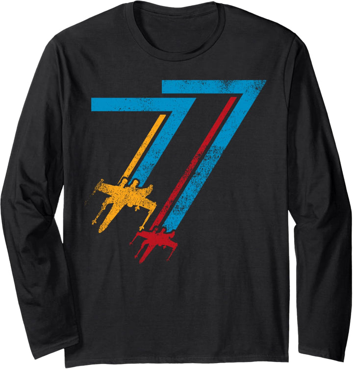 Star Wars Double X-Wing '77 Poster Langarmshirt