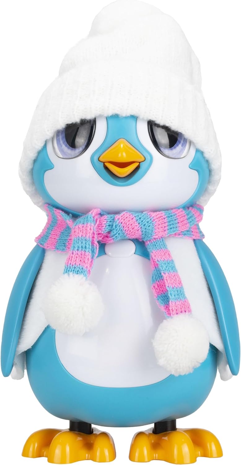 Silverlit – Rettungspinguin – Interaktiver Blauer Pinguin mit 20 verschiedenen Emotionen + 5 Zubehör