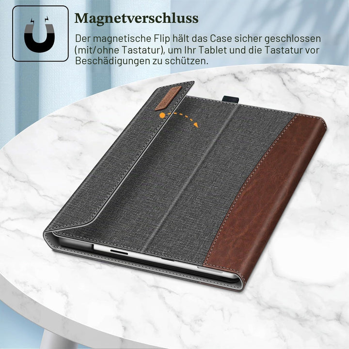 Fintie Hülle für Microsoft Surface Pro 11/10 / 9 (2024-2022) 13 Zoll - Multi-Sichtwinkel Kunstleder