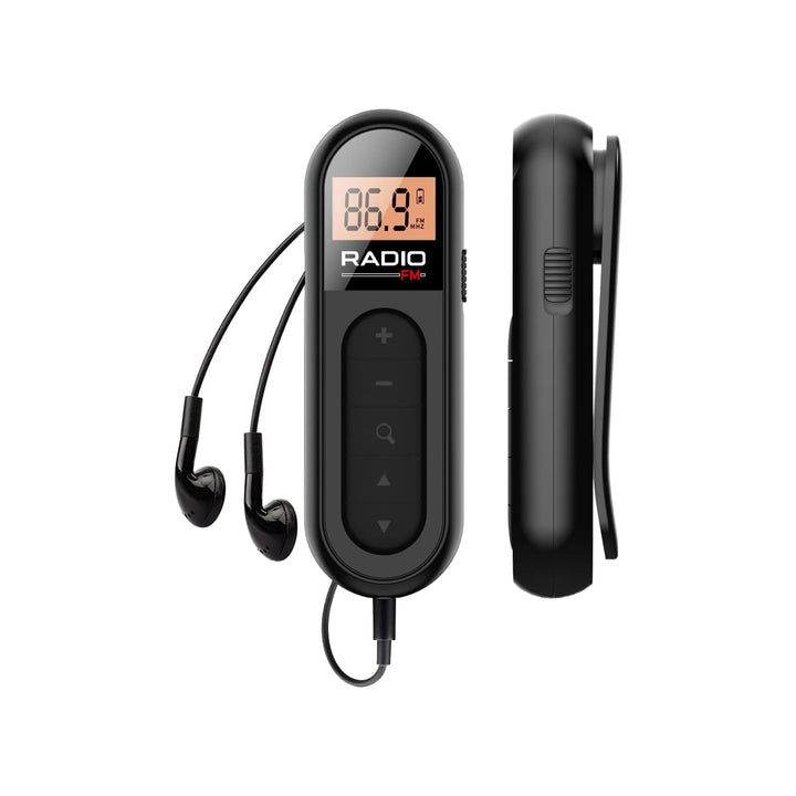 Tragbares Mini Taschenradio, wiederaufladbares FM Transistorradio mit gutem Empfang für Nachrichten