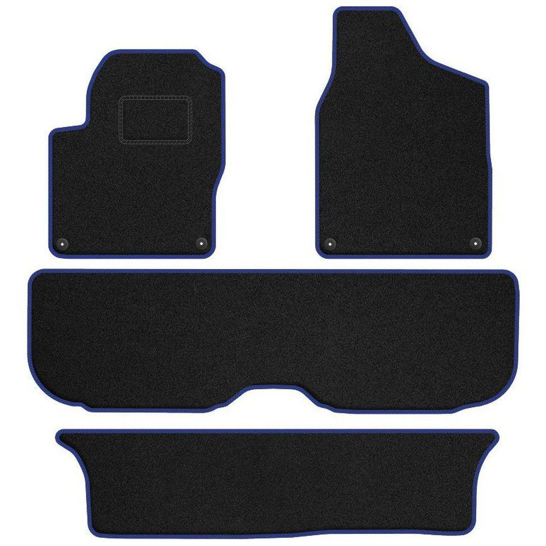 M MOTOS Velours Standard fussmatten Auto kompatibel mit SEAT Alhambra I 1996-2010 - Standard, Gewebt
