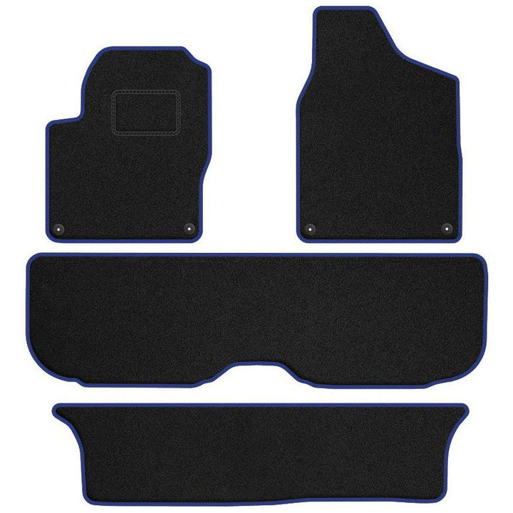 M MOTOS Velours Standard fussmatten Auto kompatibel mit SEAT Alhambra I 1996-2010 - Standard, Gewebt