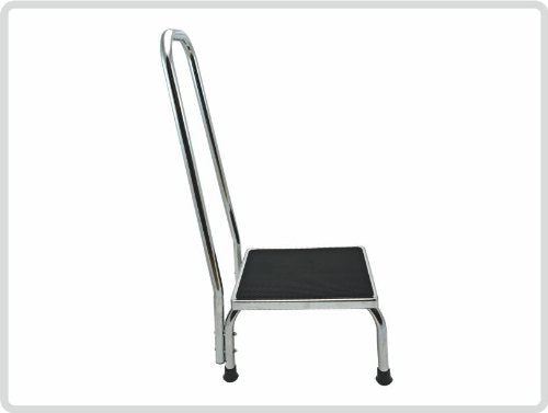 Trittstufe aus Metall mit gebogener Haltegriff - Tritthocker Trittstufe Tritthocker