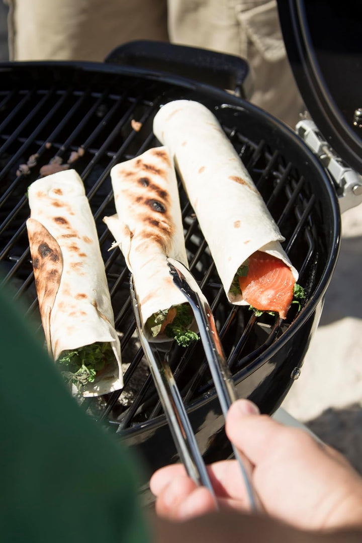 RÖSLE Barbecue-Grillzange, Hochwertige Grillzange mit patentiertem Verschlusssystem zum Grillen, Koc