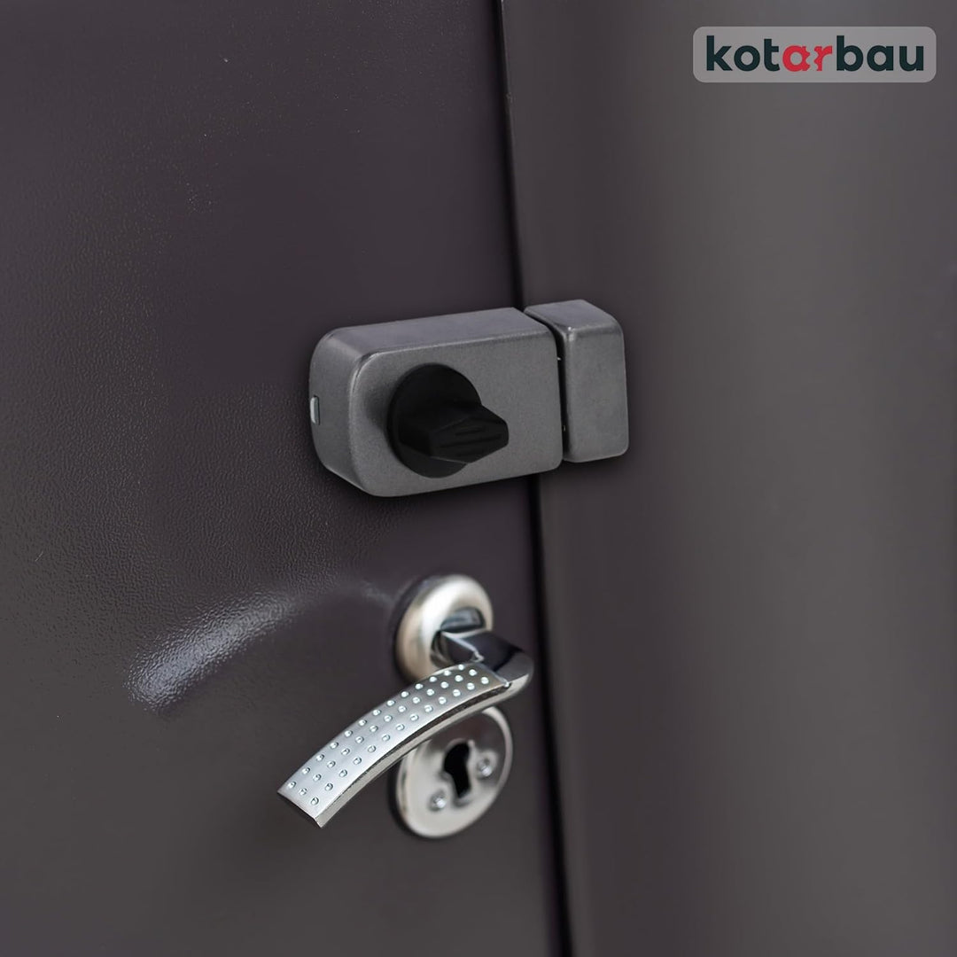 KOTARBAU® Zusatzschloss 60 mm 3 Farben mit Aussenzylinder Verschiedenschliessend Kastenschloss (Anth