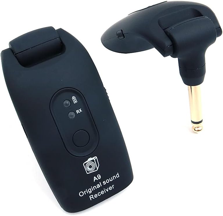 Alnicov A9 Guitar Wireless System 2.4GHz Wireless Guitar Transmitter und Receiver für E-Gitarre Bass