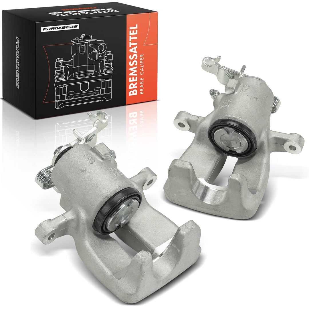 Frankberg 2x Bremssattel Bremszange Hinten Kompatibel mit A3 2003-2013 Octavia II 2004-2009 Golf V 2