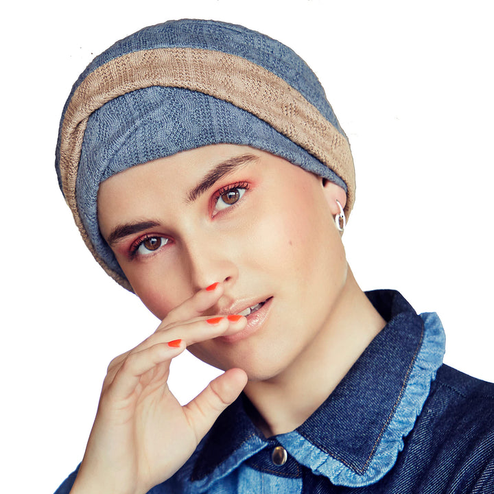 Viva Headwear Damen Beautiful printed V Turban from Danish Viva Headwear, Multicolor, Einheitsgrösse
