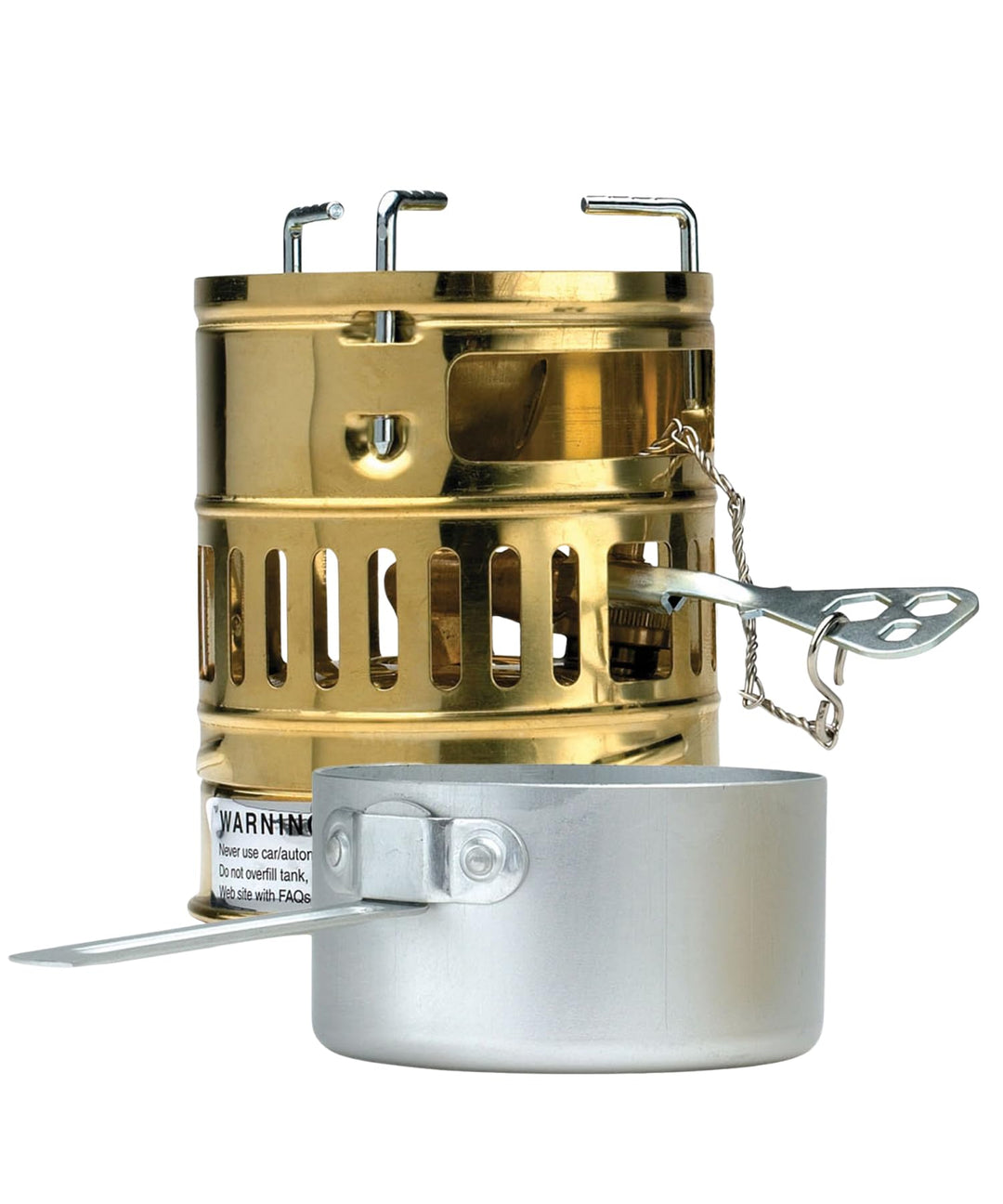 OPTIMUS Benzinkocher Svea 1400 W - Messing Benzinkocher mit Alu Kochtopf Benzinkocher Svea Einheitsg