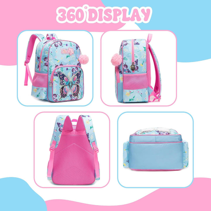 HTgroce Schulrucksack Mädchen Teenager Schultasche Schulranzen Set Rucksack für Mädchen Schule Freiz