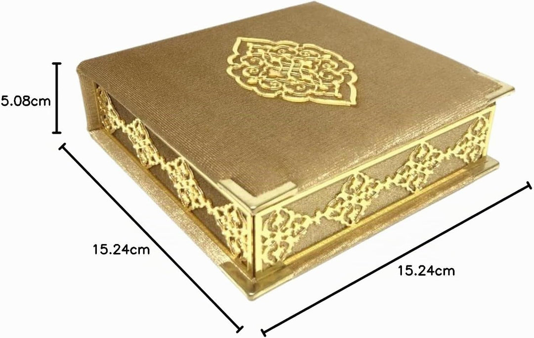 Prien Samt Koran Islam Tesbih Set, Islamische Geschenke für Eid Ramadan, Elegant Portabel Box, Musli