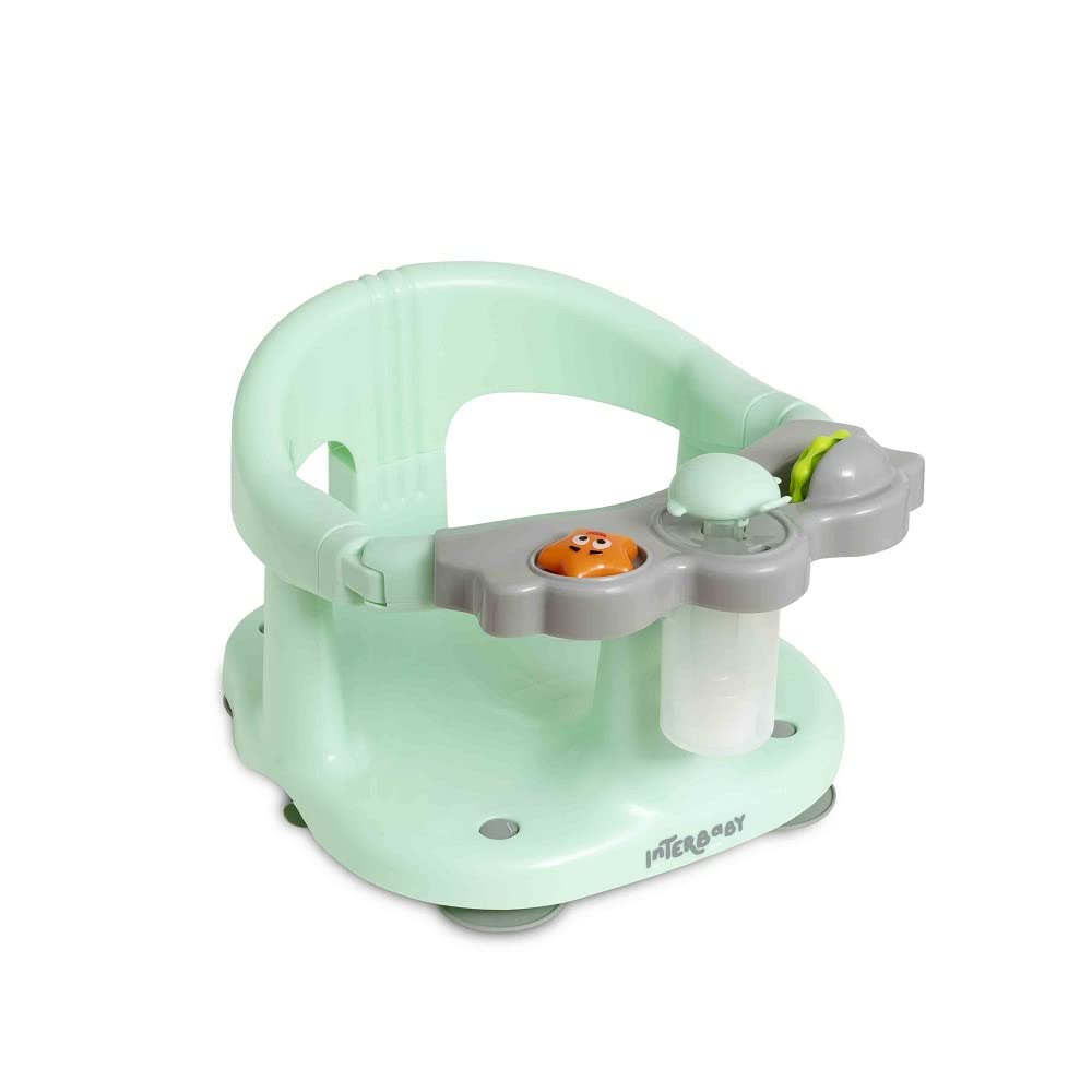 Interbaby Badewannensitz Baby Rutschfest mit Saugnäpfen | Baby Badewannensitz Sicher &amp; Ergonomisch |