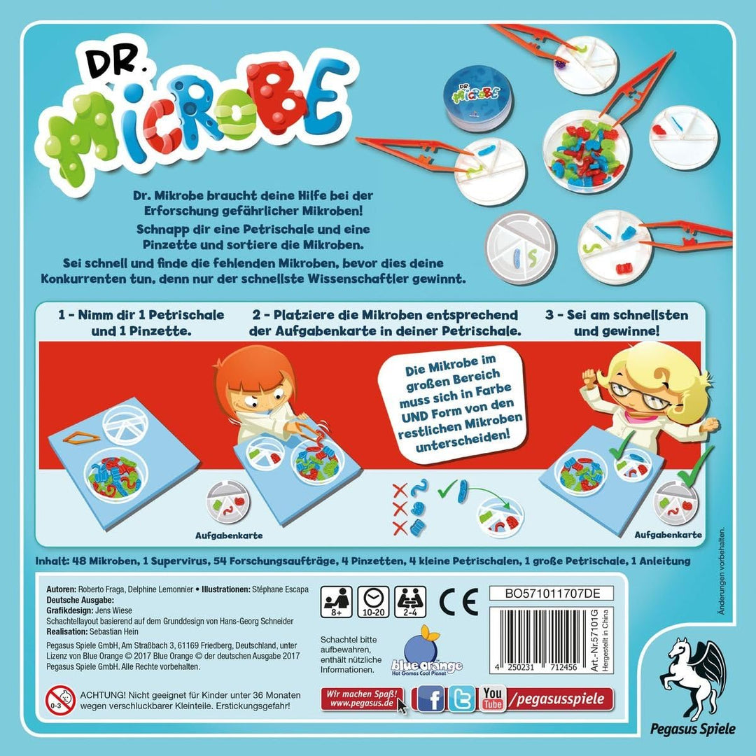 Pegasus Spiele 57101G - Dr. Microbe Kartenspiele, Kartenspiele