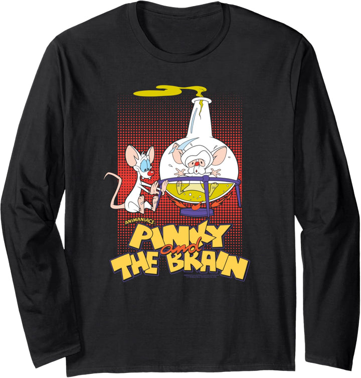 Pinky and the Brain Lab Flask Langarmshirt