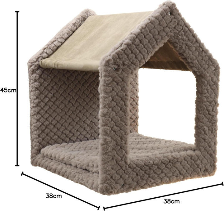 Kerbl Pet Kletterwand Monte Baldo, Wandkratzbaum, taupe, max. Belastbarkeit 10kg, 6-teilig, platzspa