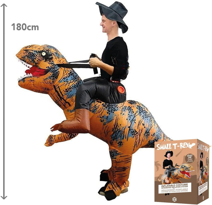 Original Cup AirSuit® Aufblasbares T-Rex Kostüm | aufblasbares Kostüm | Humor | Premium Qualität | E