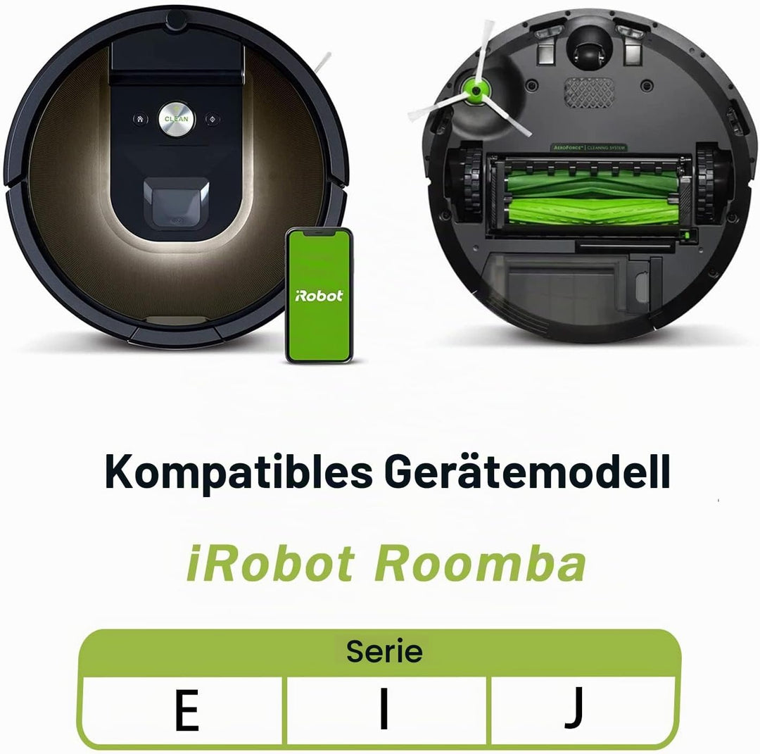 E-HAO Ersatz-Staubsaugerteile für iRobot Roomba i1+/i2+/i3+/i4+/i5+/i6+/i7+/i8+/j5+/j6+/j7+/j8+/E5/E
