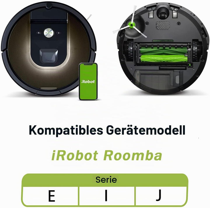 E-HAO Ersatz-Staubsaugerteile für iRobot Roomba i1+/i2+/i3+/i4+/i5+/i6+/i7+/i8+/j5+/j6+/j7+/j8+/E5/E