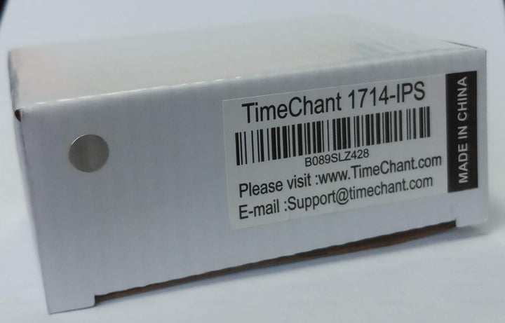 TimeChant 1714-IPS Sprechender Wecker für Sehbehinderte – grosse Ziffern Schreibtischuhr – Tagesuhr