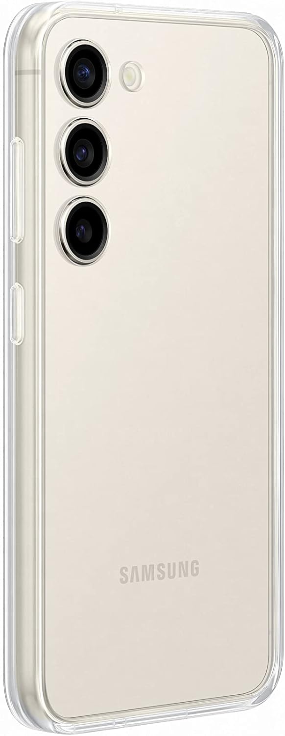 Samsung Frame Smartphone Case EF-MS911 für Galaxy S23, Handy-Hülle, Durchsichtig, Kratzfest, Rahmen,