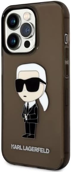 KARL LAGERFELD KLHCP14LHNIKTCK Hülle für iPhone 14 Pro 6,1" Schwarz hardcase Iko