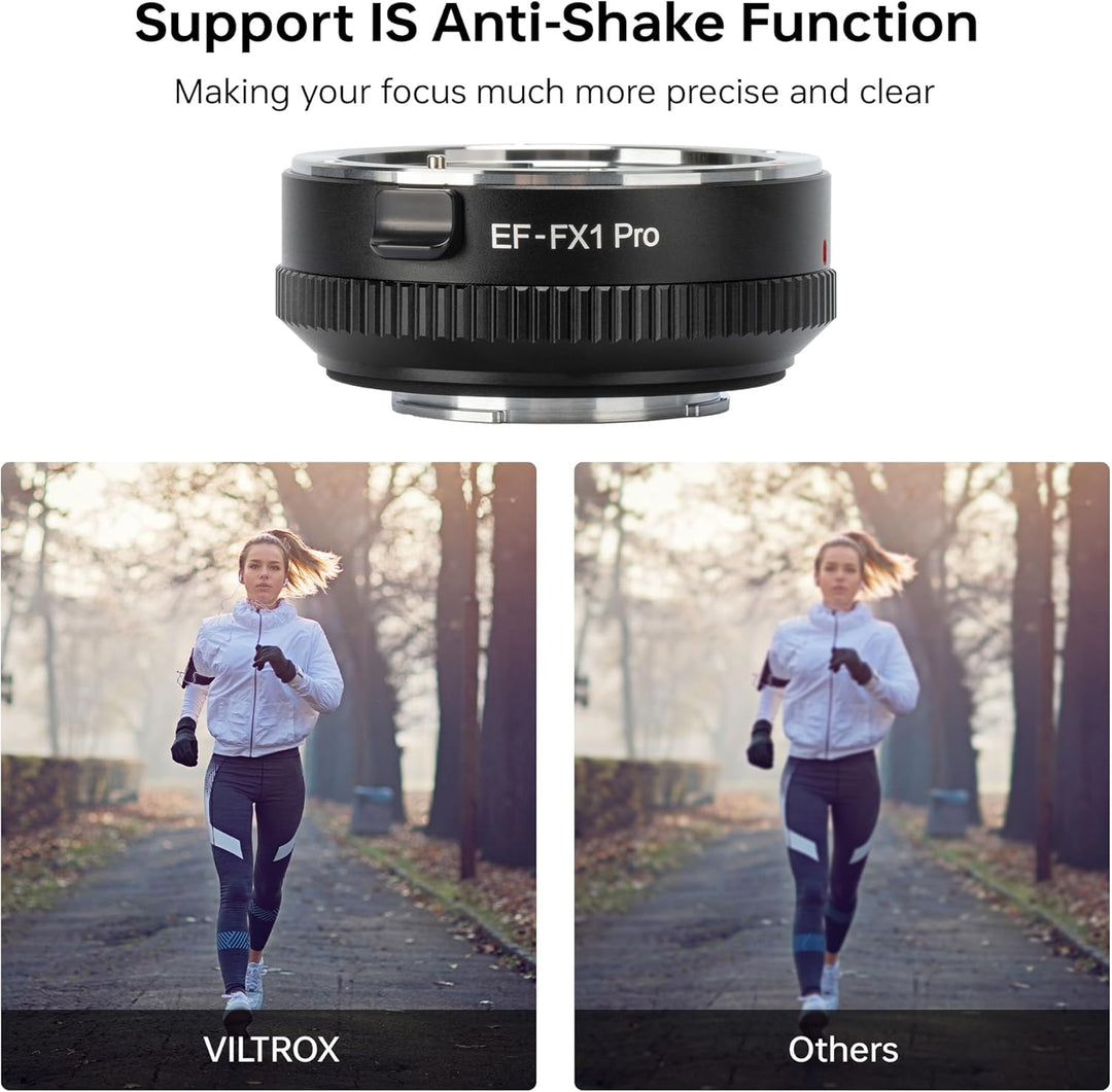 VILTROX EF-FX1 Pro Autofokus Objektivadapter Objektiv Konverter mit Blendensteuerung Kompatibel mit