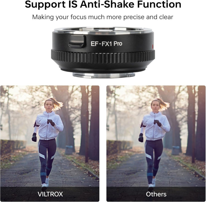 VILTROX EF-FX1 Pro Autofokus Objektivadapter Objektiv Konverter mit Blendensteuerung Kompatibel mit