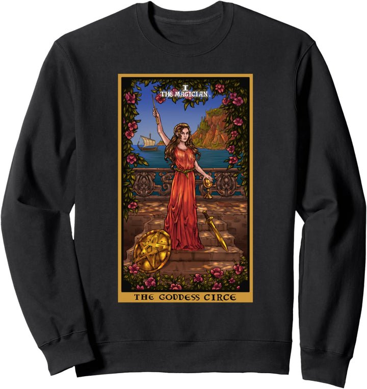 The Goddess Circe The Magician Tarot-Karte heidnische Hexerei Sweatshirt