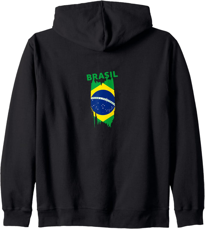 Flagge Brasilien Kapuzenjacke