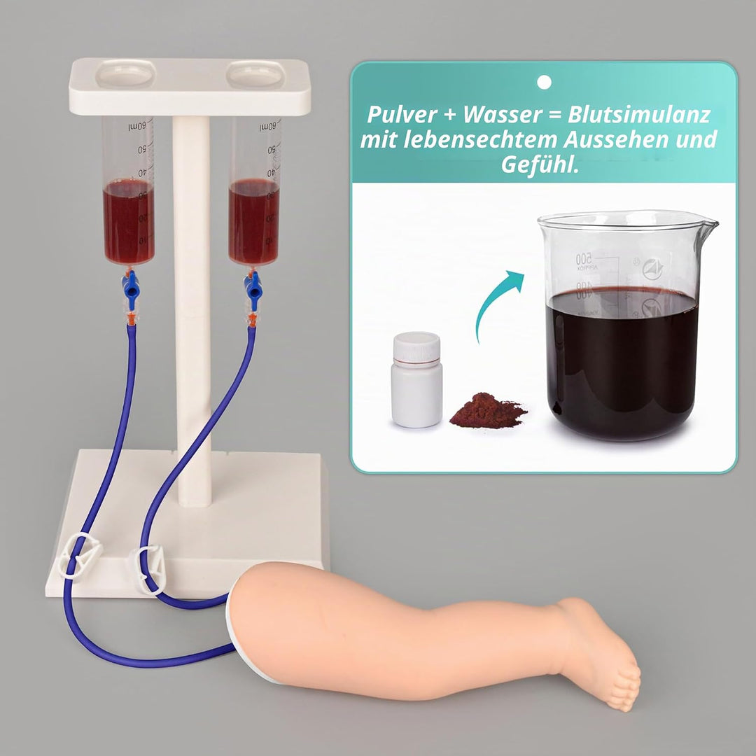 MedEduQuest Pädiatrie-IV- und Phlebotomie-Übungsbein-Set Pediatrisches IV-Bein, Pediatrisches IV-Bei